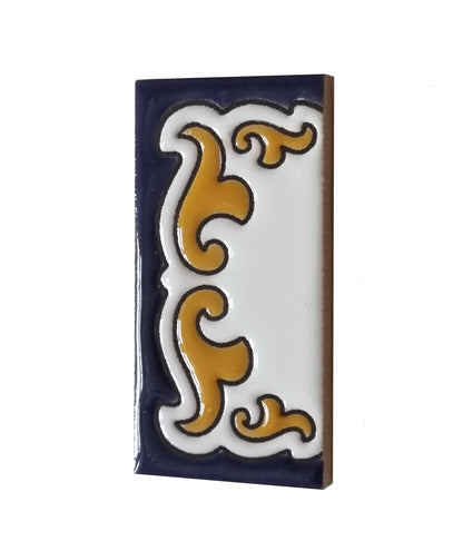 Hand-painted Ceramic Mini House Number Tiles | 2.95 x 1.46 x 0.2 inches 7.5 x 3.7cm | MD-05