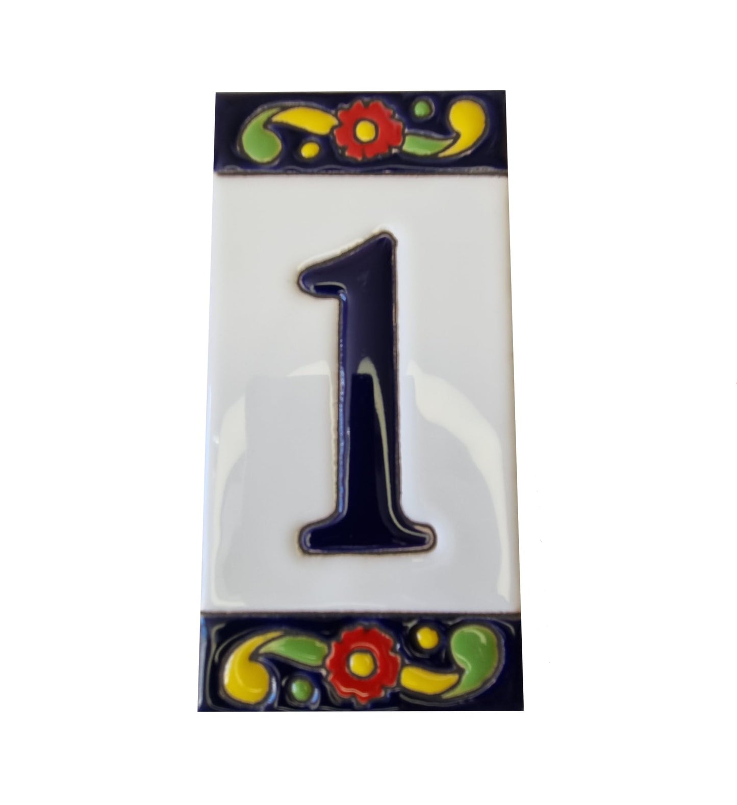 Pepper Ceramic House Numbers Tiles 15 x 7.5 cm
