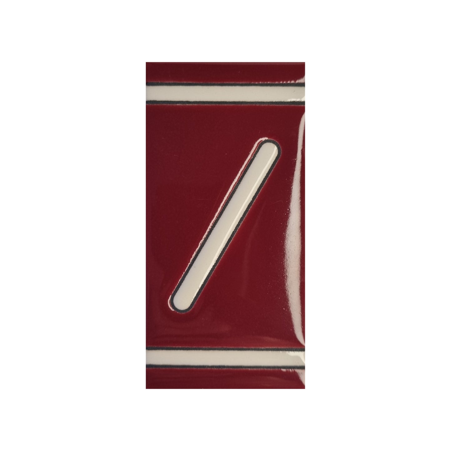 Hand-Painted French Designed Red House Number Tiles 4.3' x 2.2' | 11 x 5.5cm