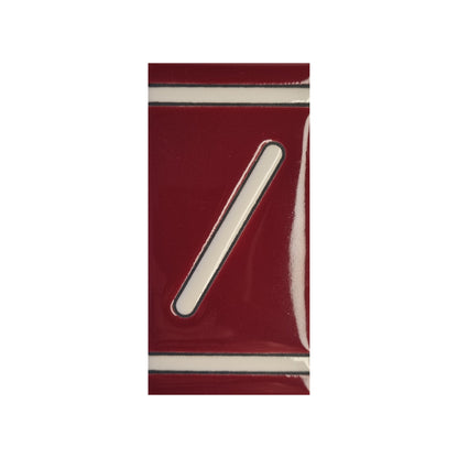 Hand-Painted French Designed Red House Number Tiles 4.3' x 2.2' | 11 x 5.5cm
