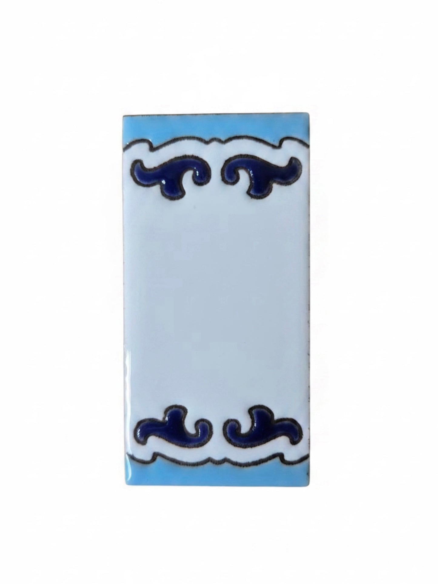 Spanish Hand-Painted Ceramic House Number Tiles | MD-02 | 7.5x3.7cm