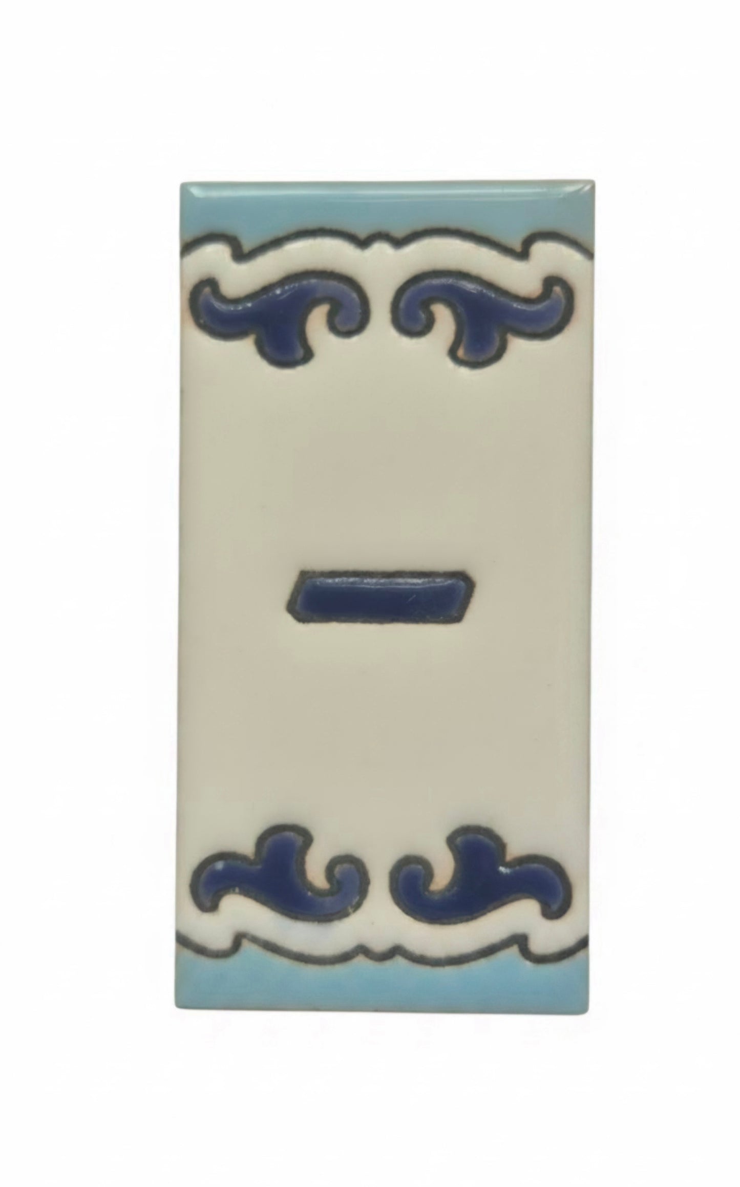 Spanish Hand-Painted Ceramic House Number Tiles | MD-02 | 7.5x3.7cm