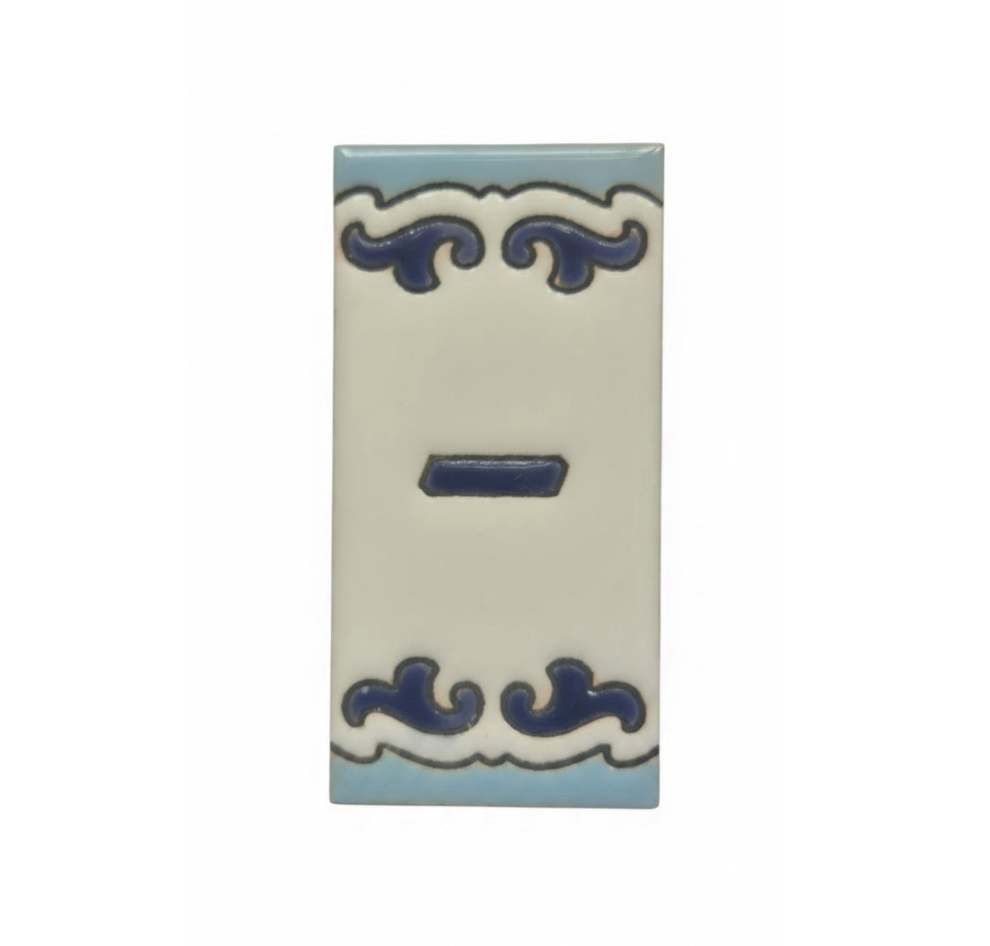 Spanish Hand-Painted Ceramic House Number Tiles | MD-02 | 7.5x3.7cm