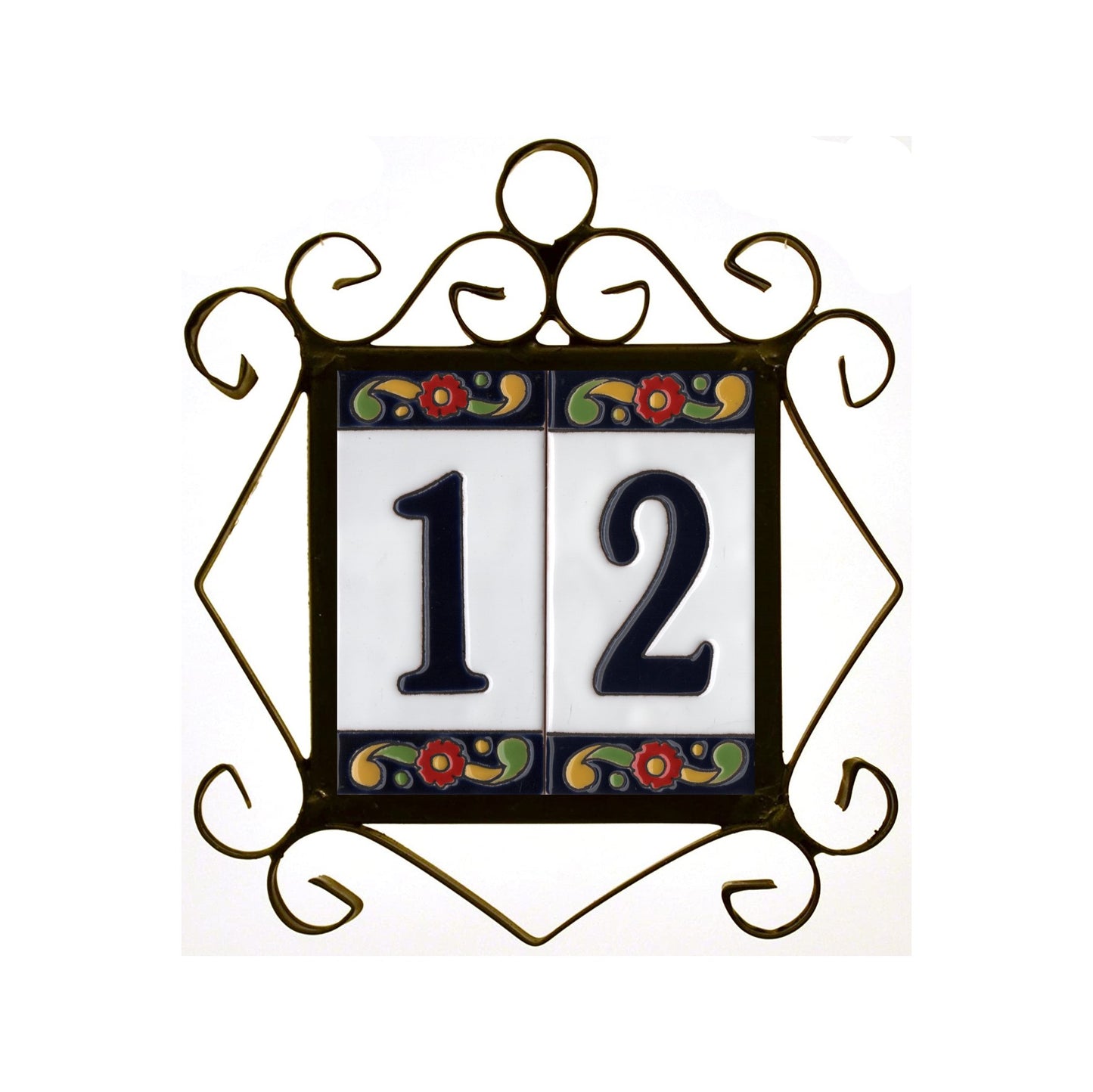 Pepper Ceramic House Numbers Tiles 15 x 7.5 cm