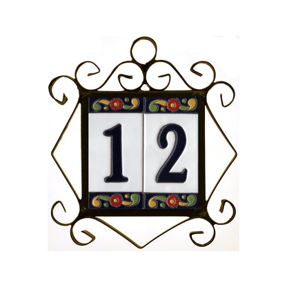 Pepper Ceramic House Numbers Tiles 15 x 7.5 cm