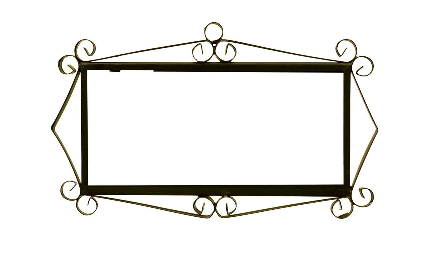 Hand-painted Atalaya M-5 Black Ceramic 11 x 5.5 cm or 2.165 x 4.331 inch House Number Tiles