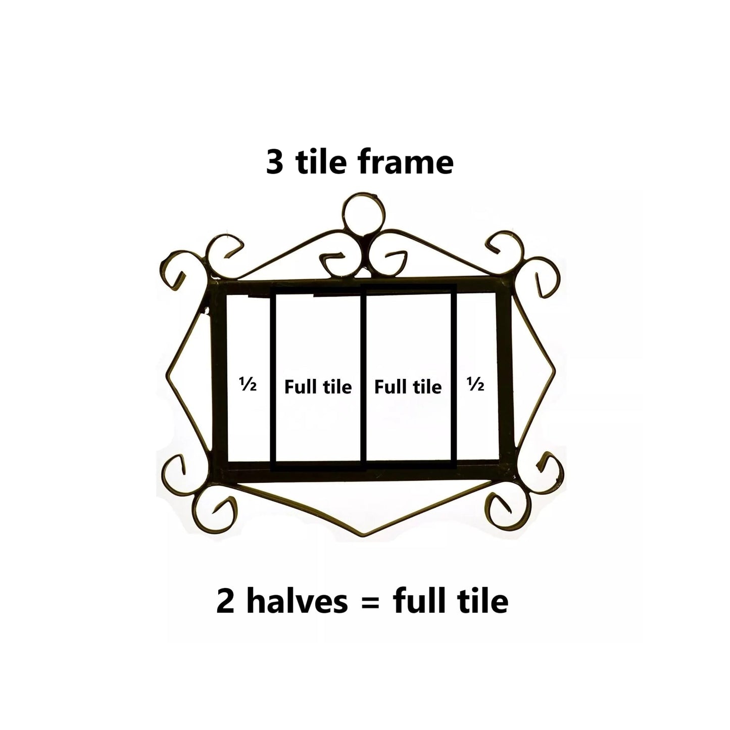 French White Classic Hand-Painted House Number Tiles 4.3' x 2.2' 11 x 5.5cm & Optional Metal Frames