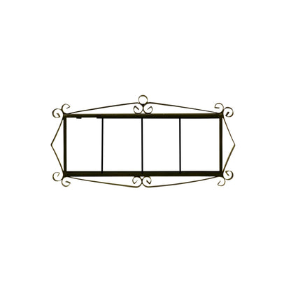 Spanish Ceramic Floral Green Mini House Number Tiles 7.5 x 3.5cm & Metal Filigree Frames