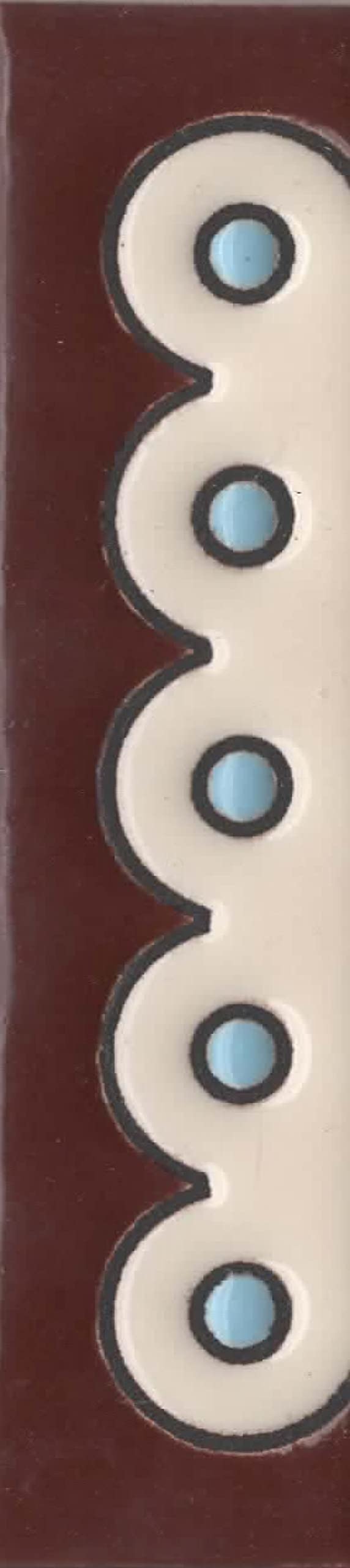 Soto M-8 Spanish Hand-painted Ceramic house number tiles 11 x 5.5 cm or 2.16 x 4.33"