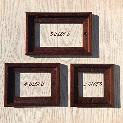 Handmade Italian Red Rose Ceramic House Number Tiles 10 x 3.3 cm