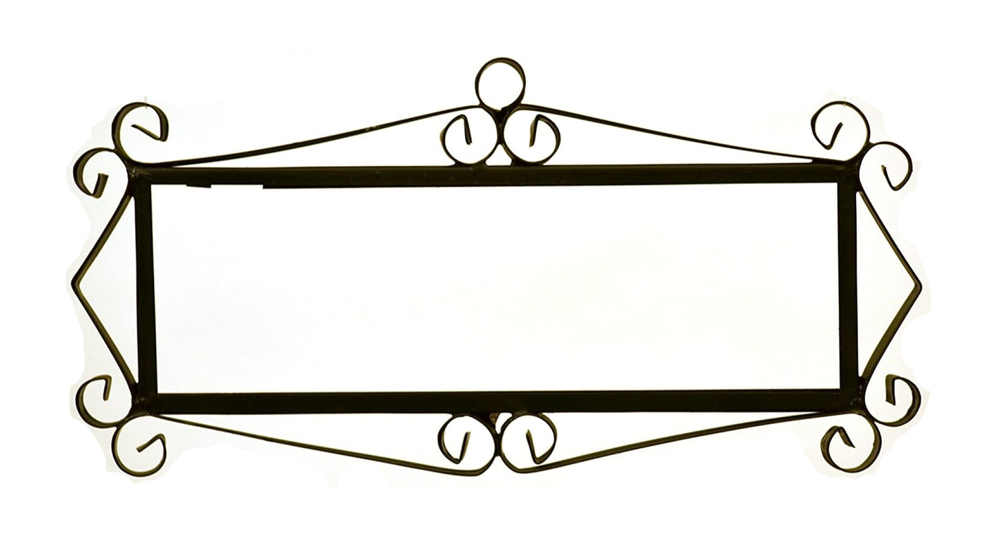 Ceramic House Tile Numbers & Letters, Blue Floral Design, 7.5cm x 3.5cm, 2 to 10 Frames