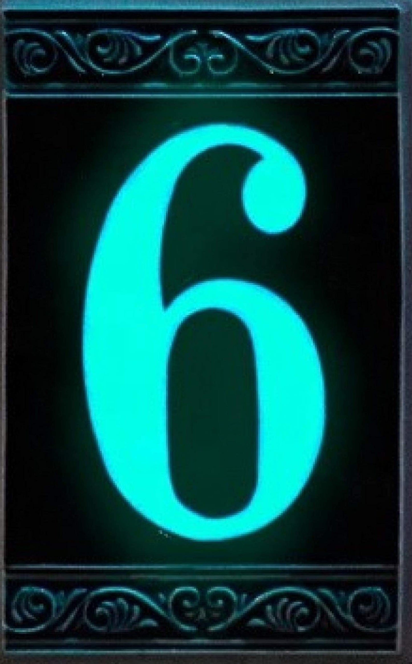 Hand-painted Italian Ceramic House Numbers Tiles | Roman Design | Tile Size: 11cm x 7cm