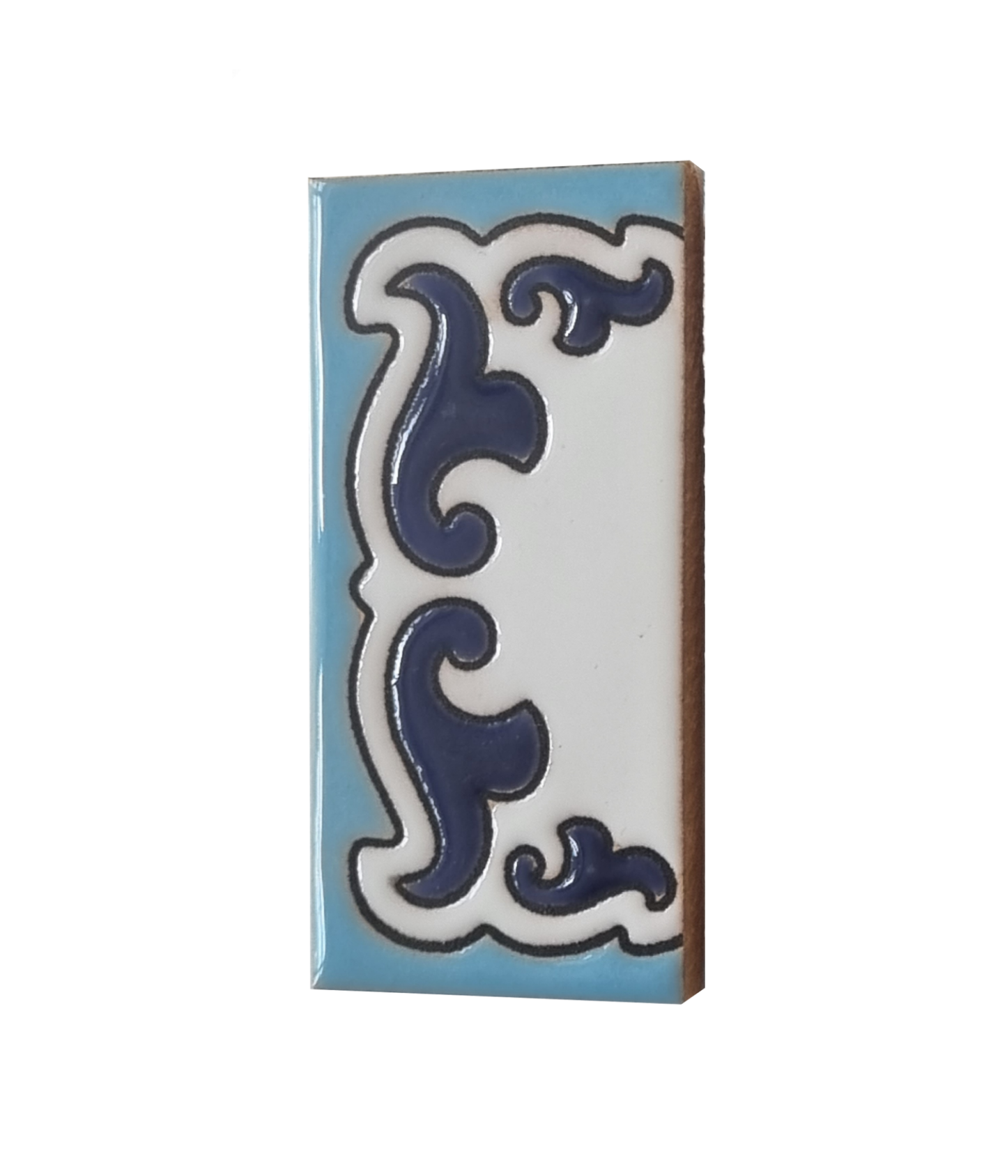 Spanish Hand-Painted Ceramic House Number Tiles | MD-02 | 7.5x3.7cm