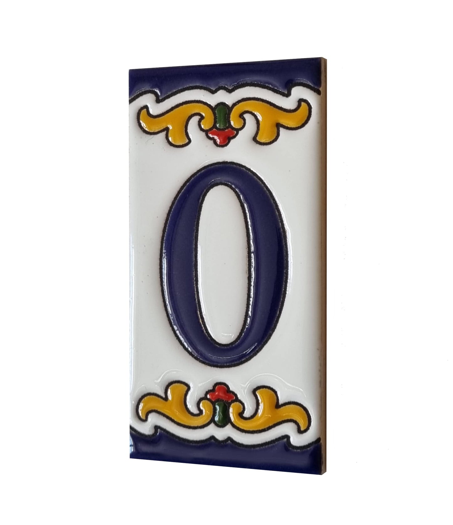 Spanish Malaga Ceramic House Number Tiles 11 x 5.5cm