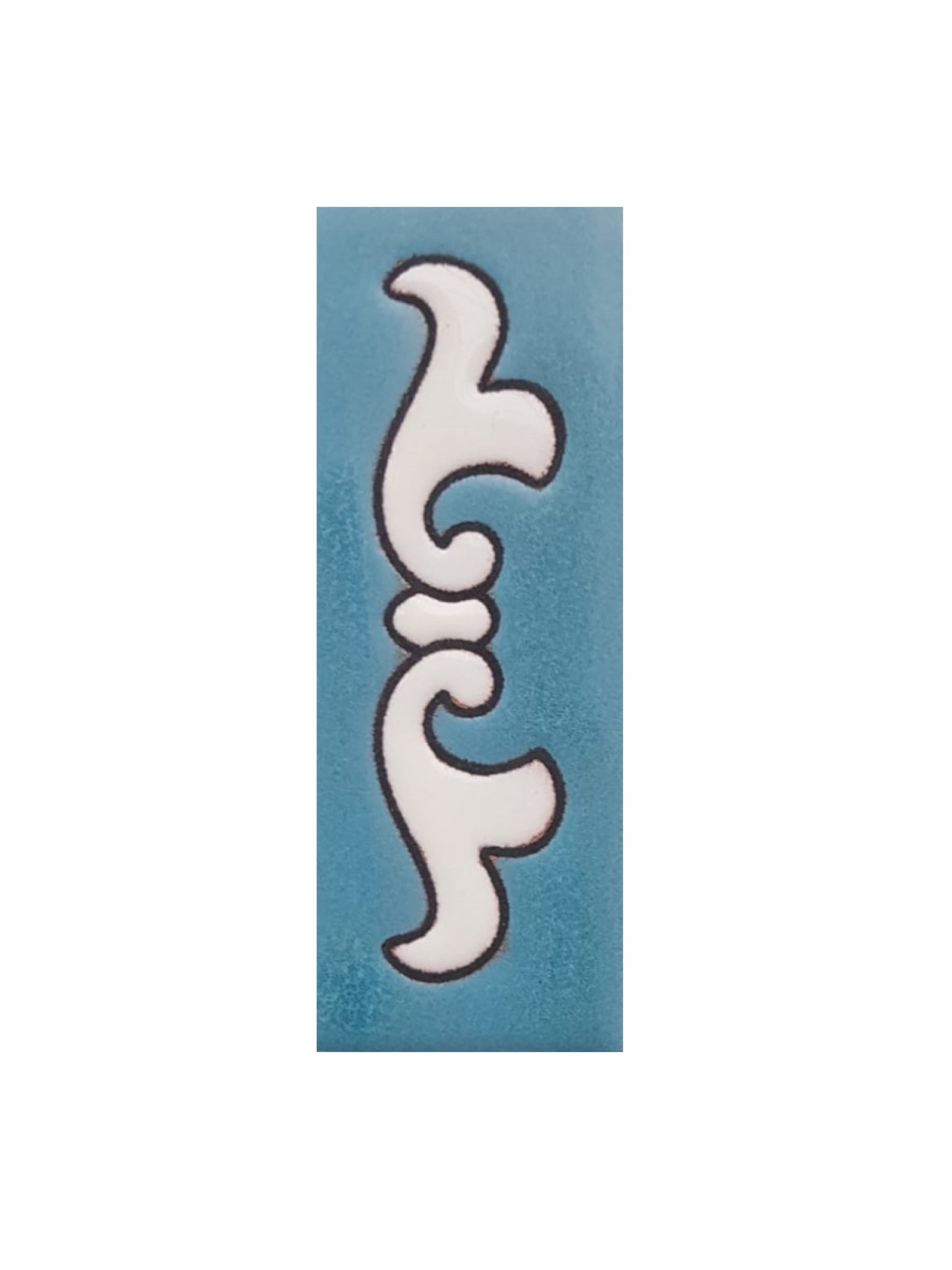 Hand-painted Costa Black & White Ceramic House Number Tiles 10 x 7.5cm