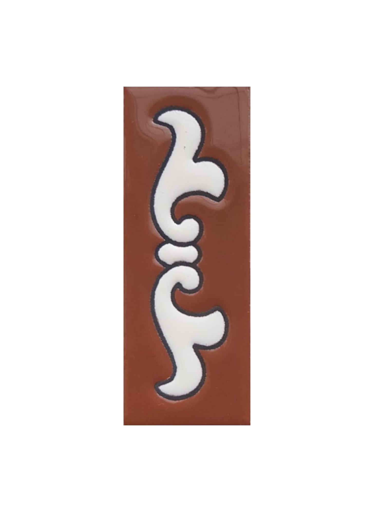 Hand-painted Costa Black & White Ceramic House Number Tiles 10 x 7.5cm