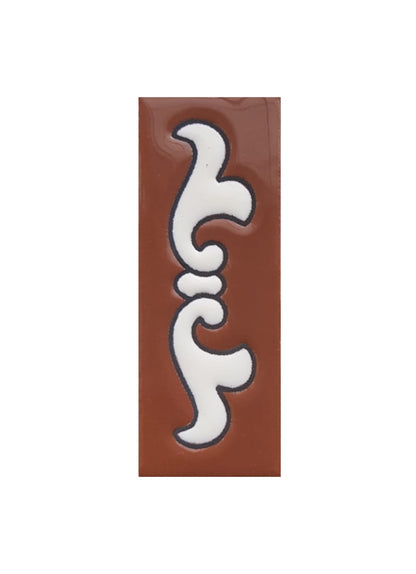 Hand-painted Costa Black & White Ceramic House Number Tiles 10 x 7.5cm