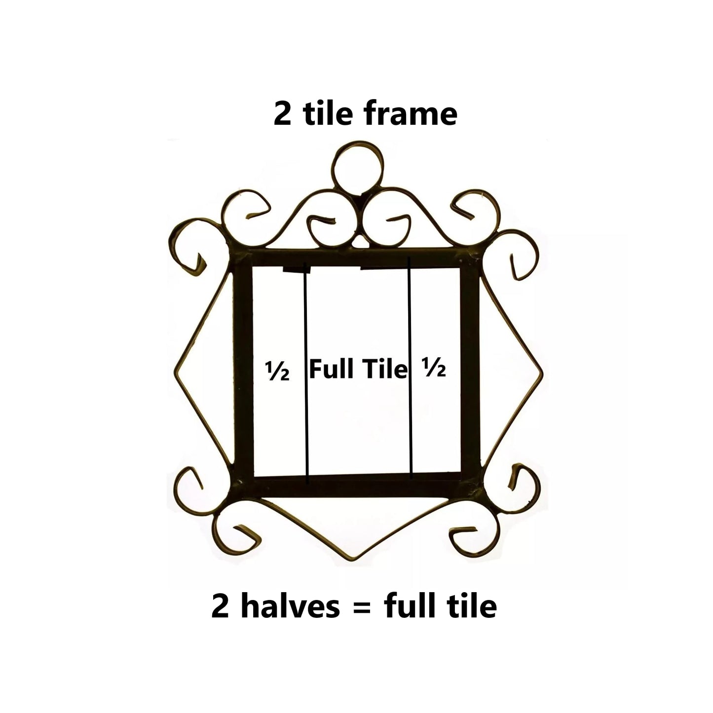 Hand-Painted French Black House Number Tiles 4.3' x 2.2' 11 x 5.5cm & Optional Metal Frames