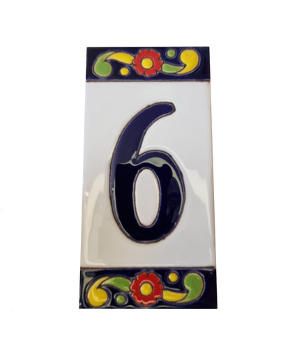 Pepper Ceramic House Numbers Tiles 15 x 7.5 cm