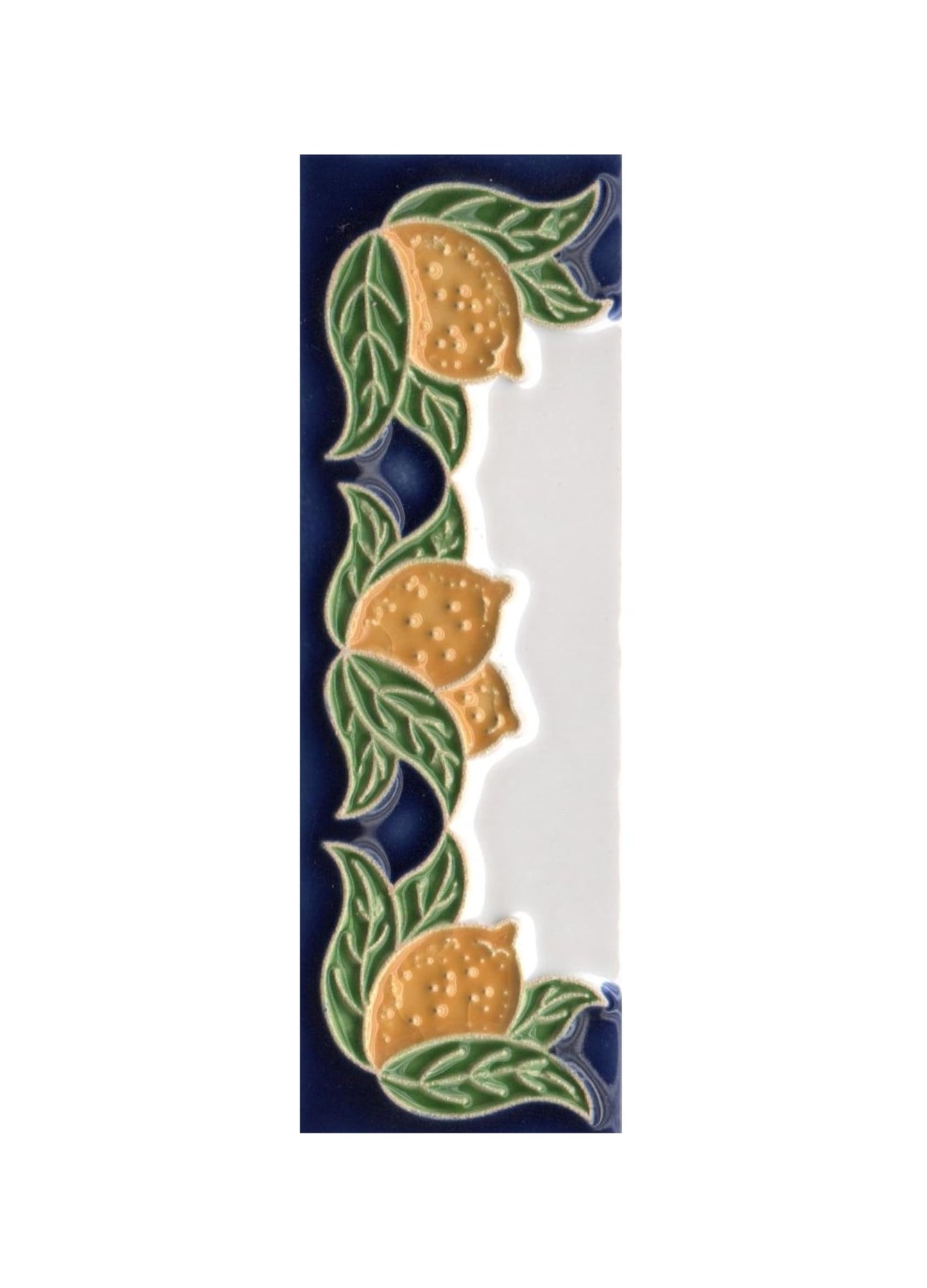 Italian Ceramic Lemon House Numbers & Letters Tiles 10 x 3.3 cm