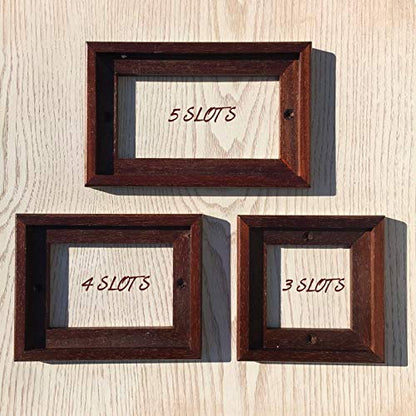 Italian Handmade Orange Ceramic Rose House Numbers Tiles 10 x 3.3cm | 3 to 6 Tile Frames