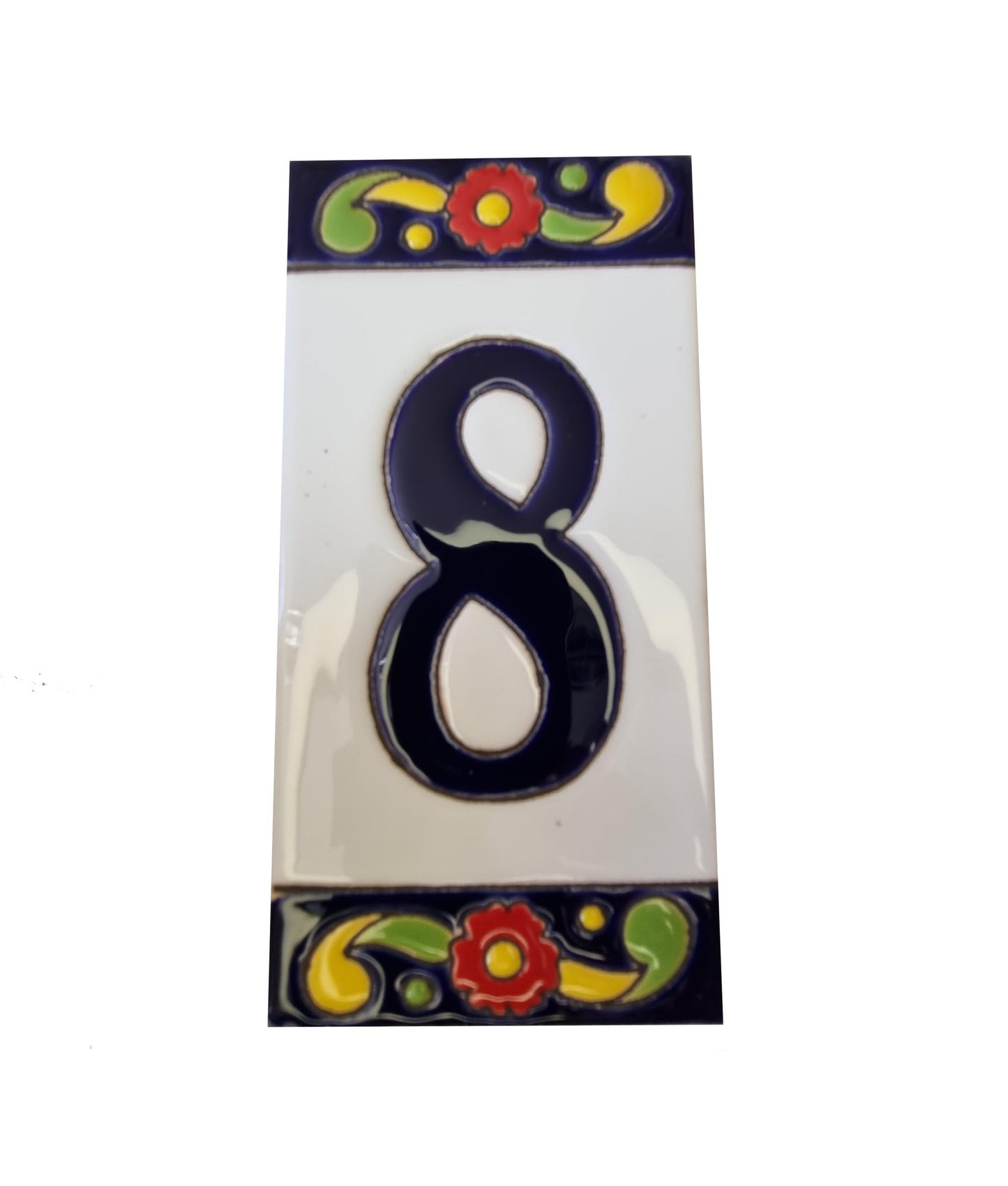 Pepper Ceramic House Numbers Tiles 15 x 7.5 cm
