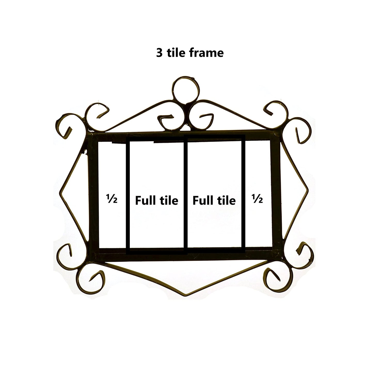 Altea Spanish Hand-painted Ceramic 11 x 5.5 cm or 2.165 x 4.331 inch House Number Tiles