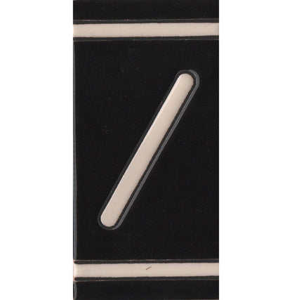 Hand-Painted French Black House Number Tiles 4.3' x 2.2' 11 x 5.5cm & Optional Metal Frames