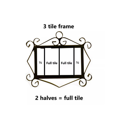 Soto M-3 Spanish Hand-painted Ceramic 11 x 5.5 cm or 2.16 x 4.33" Number Tiles
