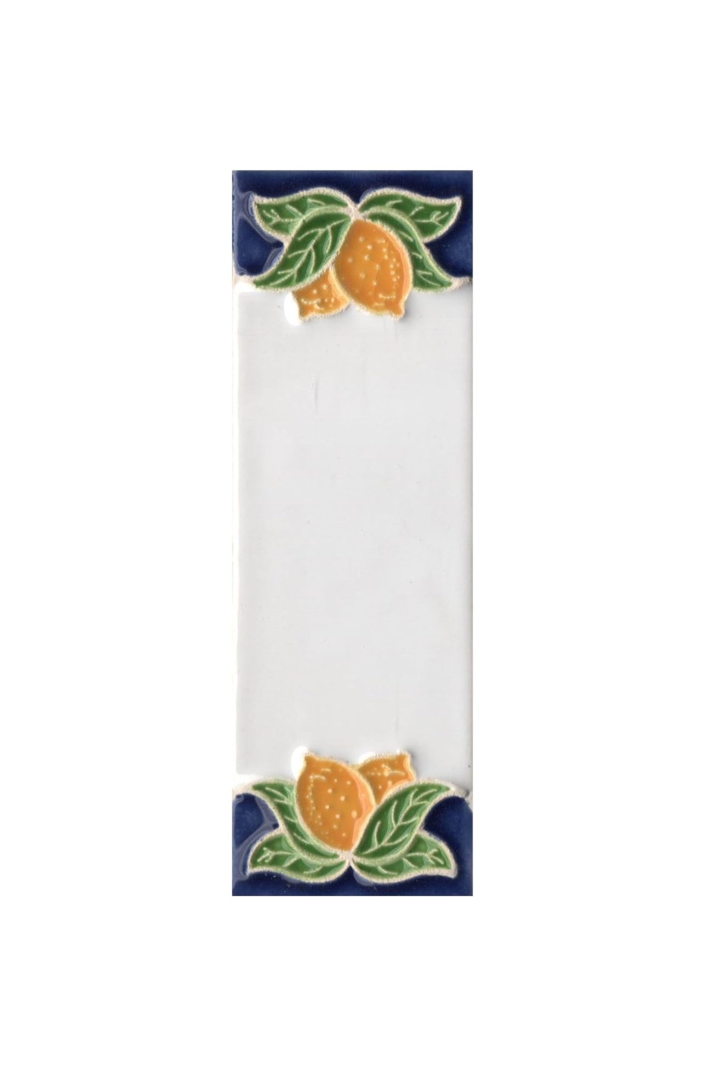 Italian Ceramic Lemon House Numbers & Letters Tiles 10 x 3.3 cm