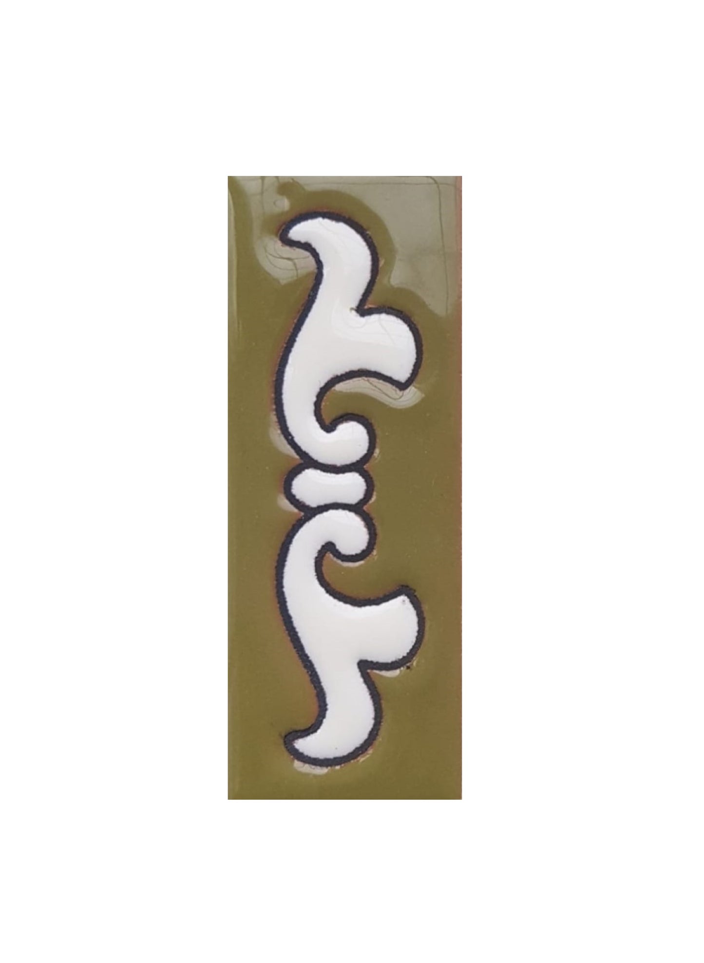 Hand-painted Costa Black & White Ceramic House Number Tiles 10 x 7.5cm