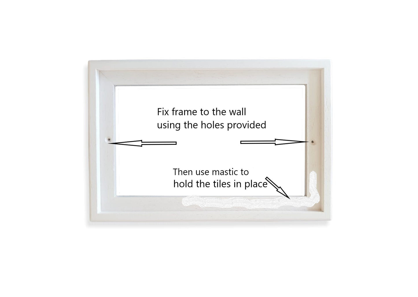 Hand-painted Italian-styled Blue and White Ceramic Custom House Address Numbers Tiles 11 x7 cm